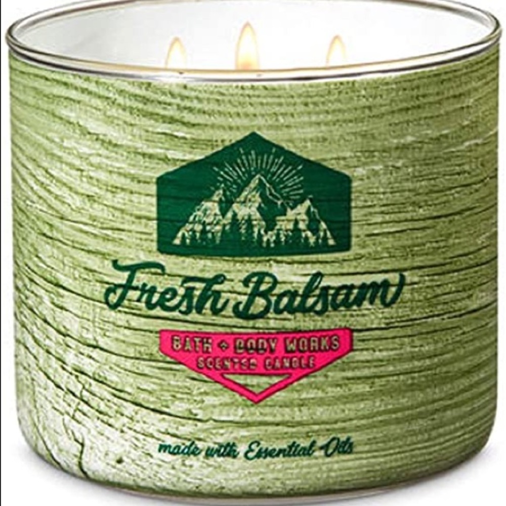 3 wick candle - fresh balsam